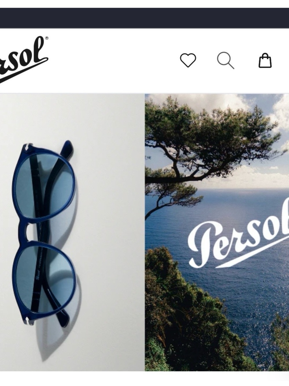 Persol Black Frame Sunglasses with Dark Green Lenses - Classic Oval - Picture 6 of 6